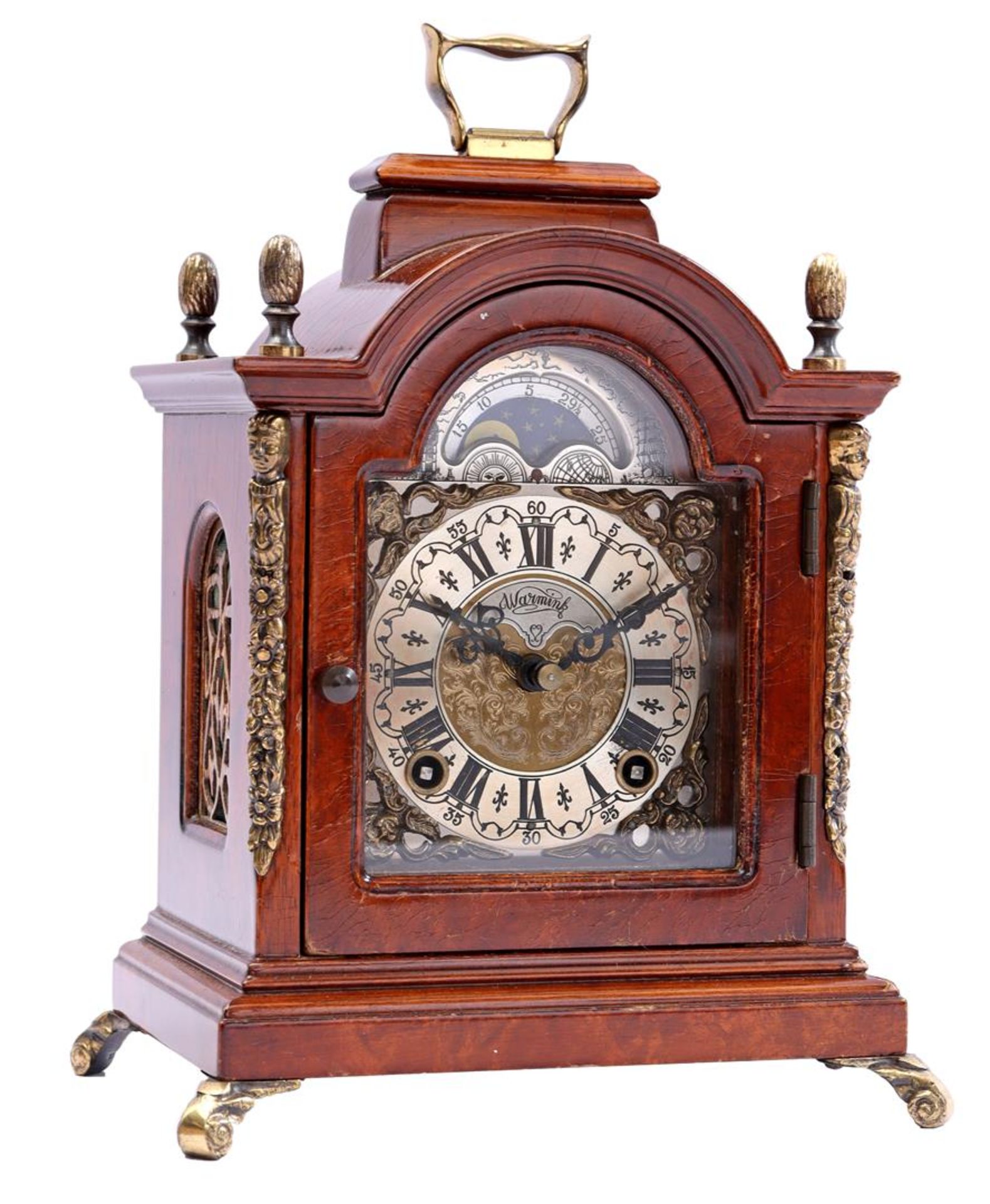 Warmink table clock with moon phase 