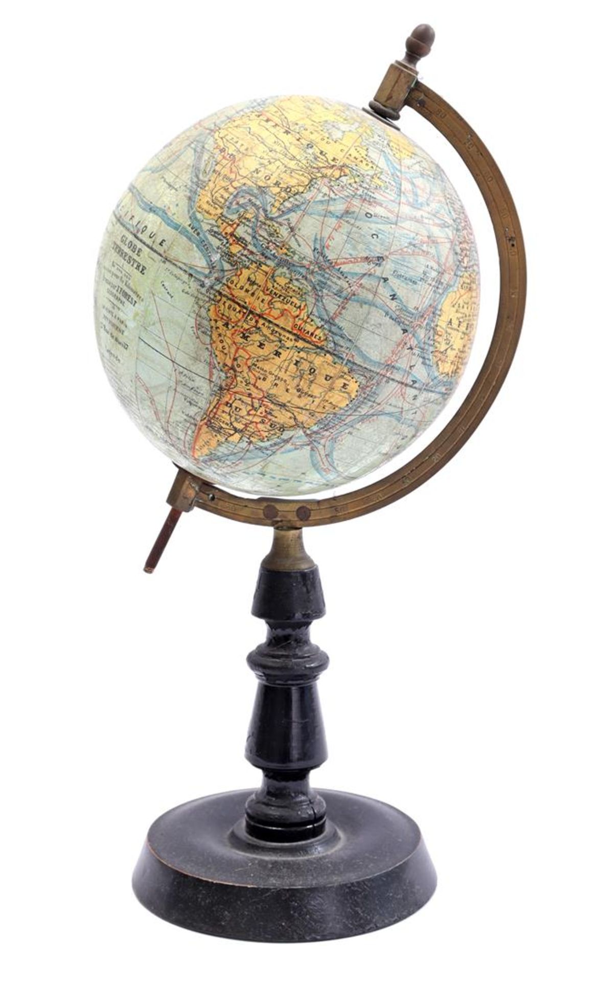 J. Forest Globe Terrestre French plaster globe