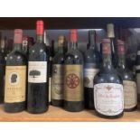 26 bottles red wines