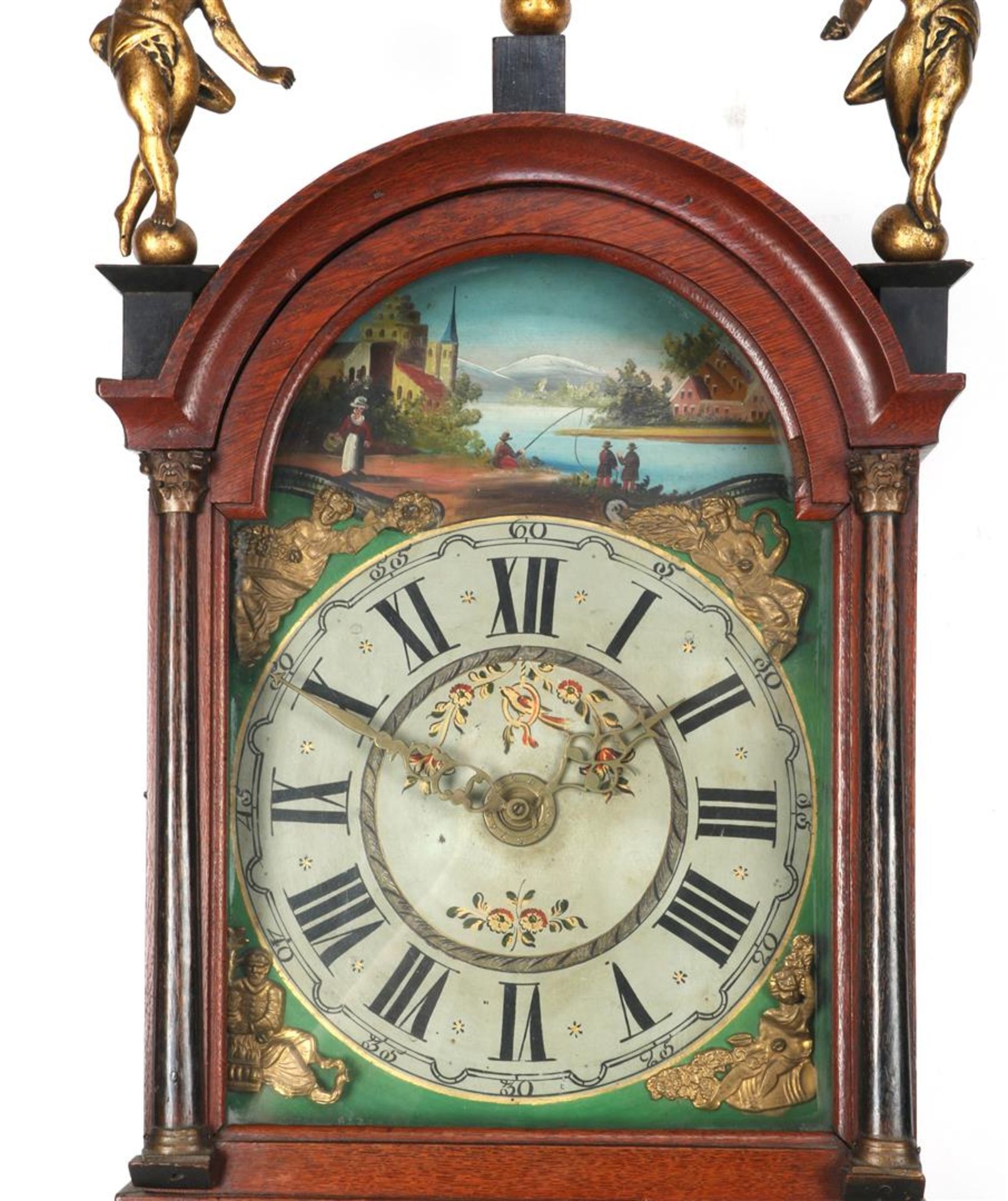 Frisian tail clock in oak case - Bild 2 aus 3