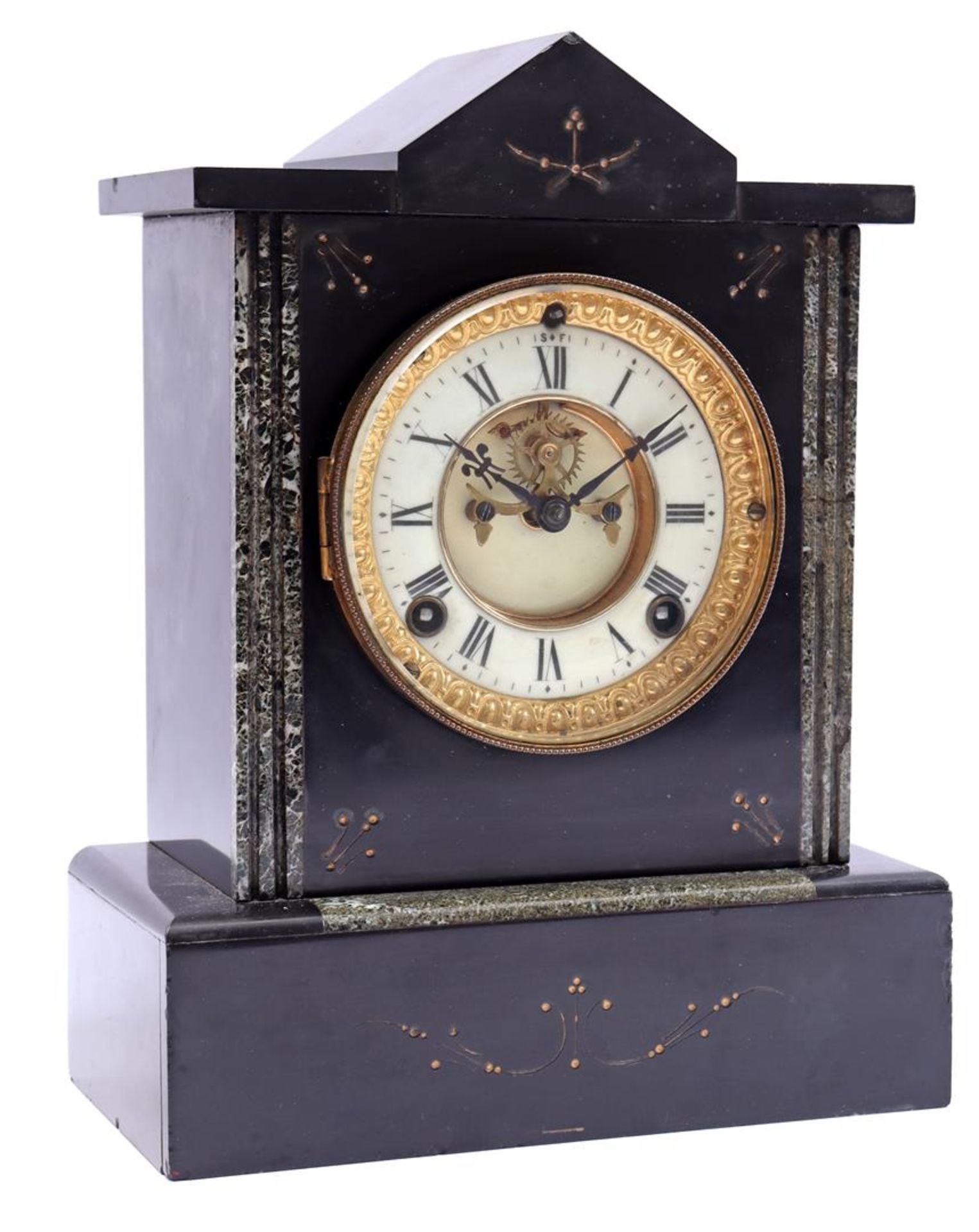 Ansonia Clock & Co American marble table clock