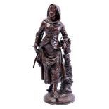 Zamak statue of a farmer's wife