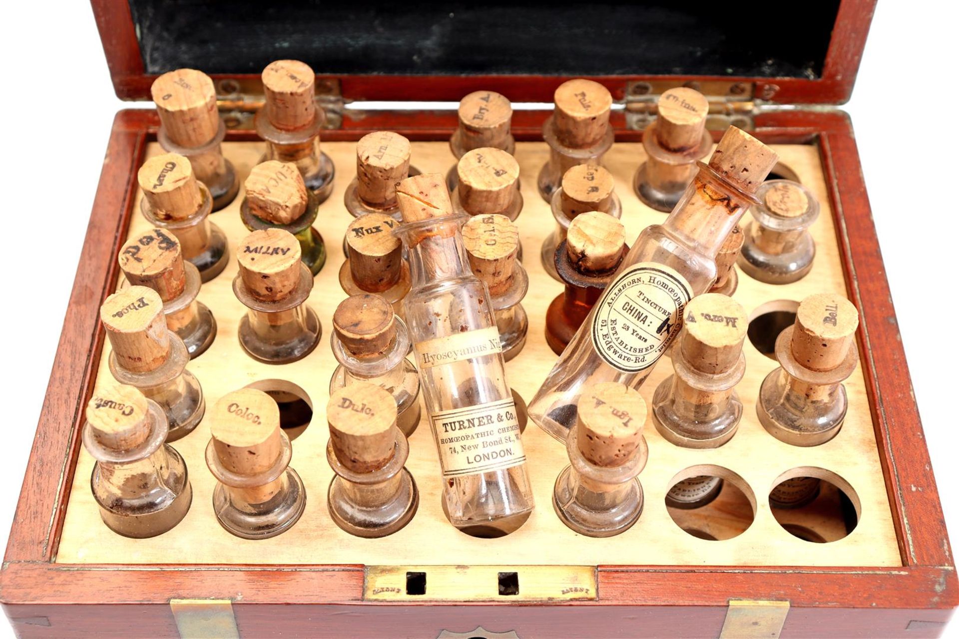 Henry Turner & Co. Homeopathic Chemists glass vials - Image 2 of 2