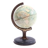 Reliable Series metal globe with meridian ring on metal base