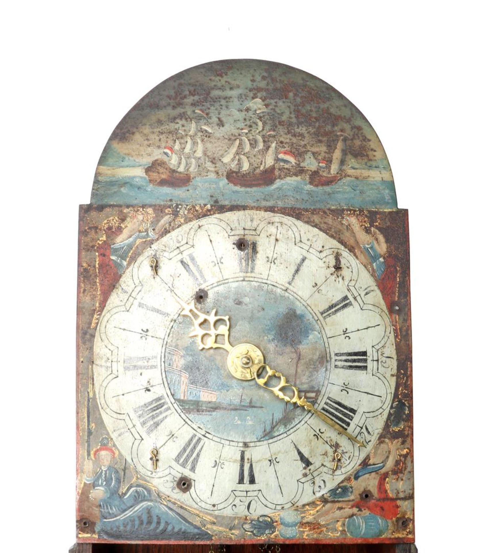 Frisian short-tailed clock in oak case - Bild 2 aus 3