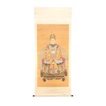 Chinese painting on a roll of an imperial person