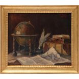Signed E Sommer Wien 1938, Still life with books