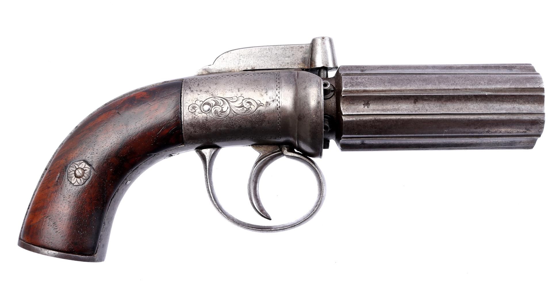 Moore London six-barrel revolver 