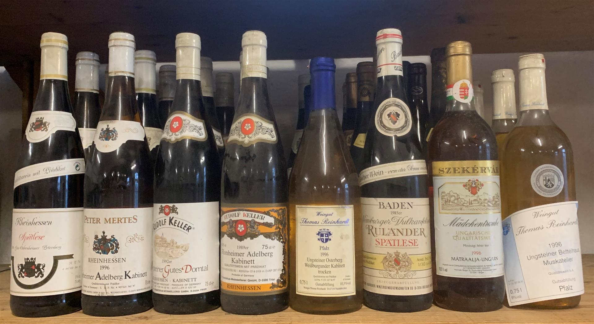 37 bottles white wines Germany