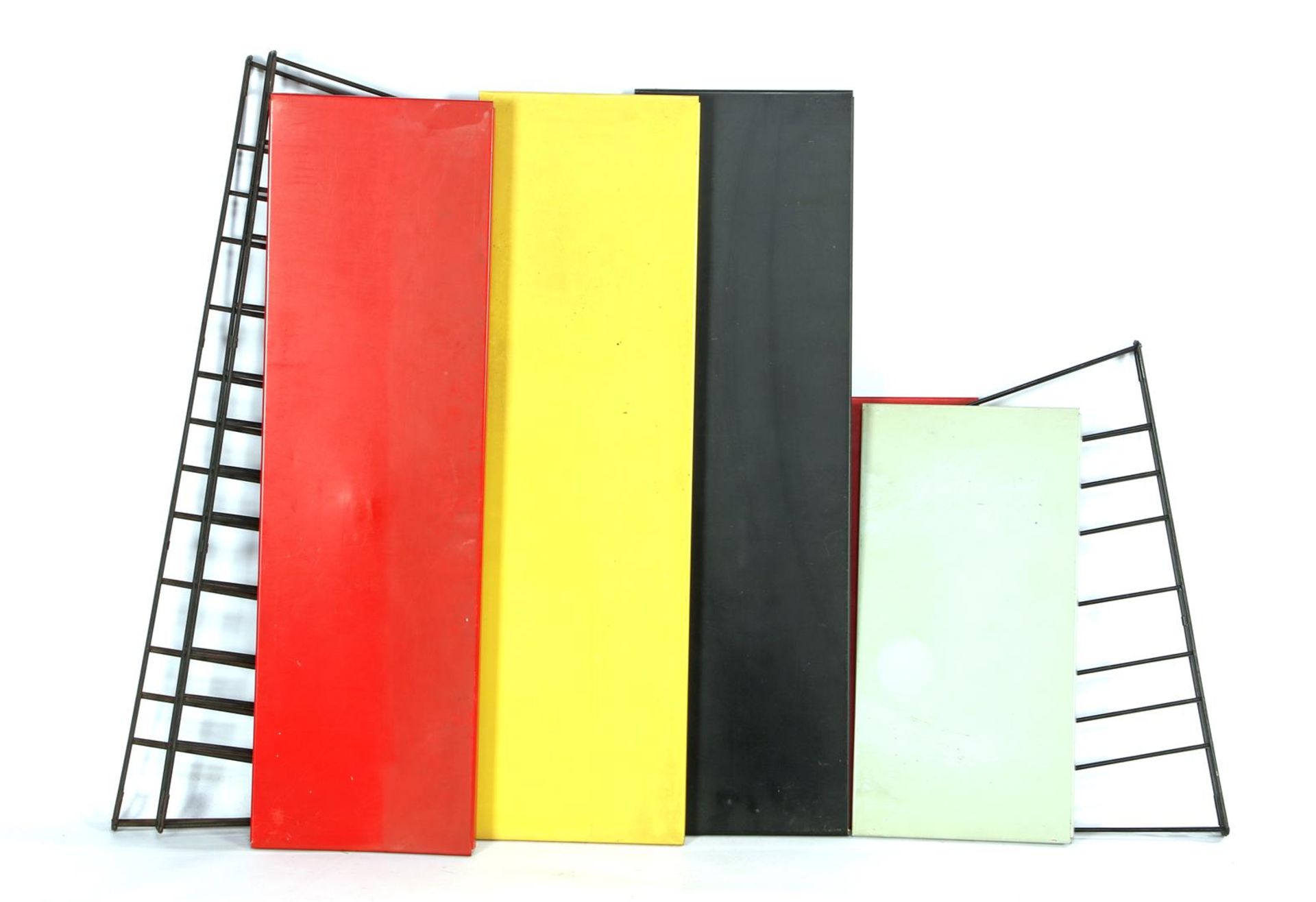 Adriaan Dekker (1923-1982) Metal wall racks 