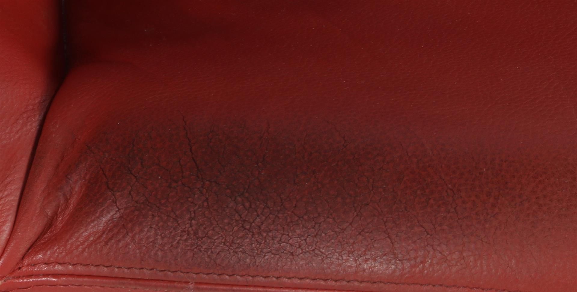 Jan Armgardt (1947-) Organic red leather bucket seat - Bild 2 aus 2
