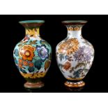 2 Royal Plazuid Gouda pottery vases