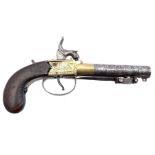 Metal and brass percussion pistol