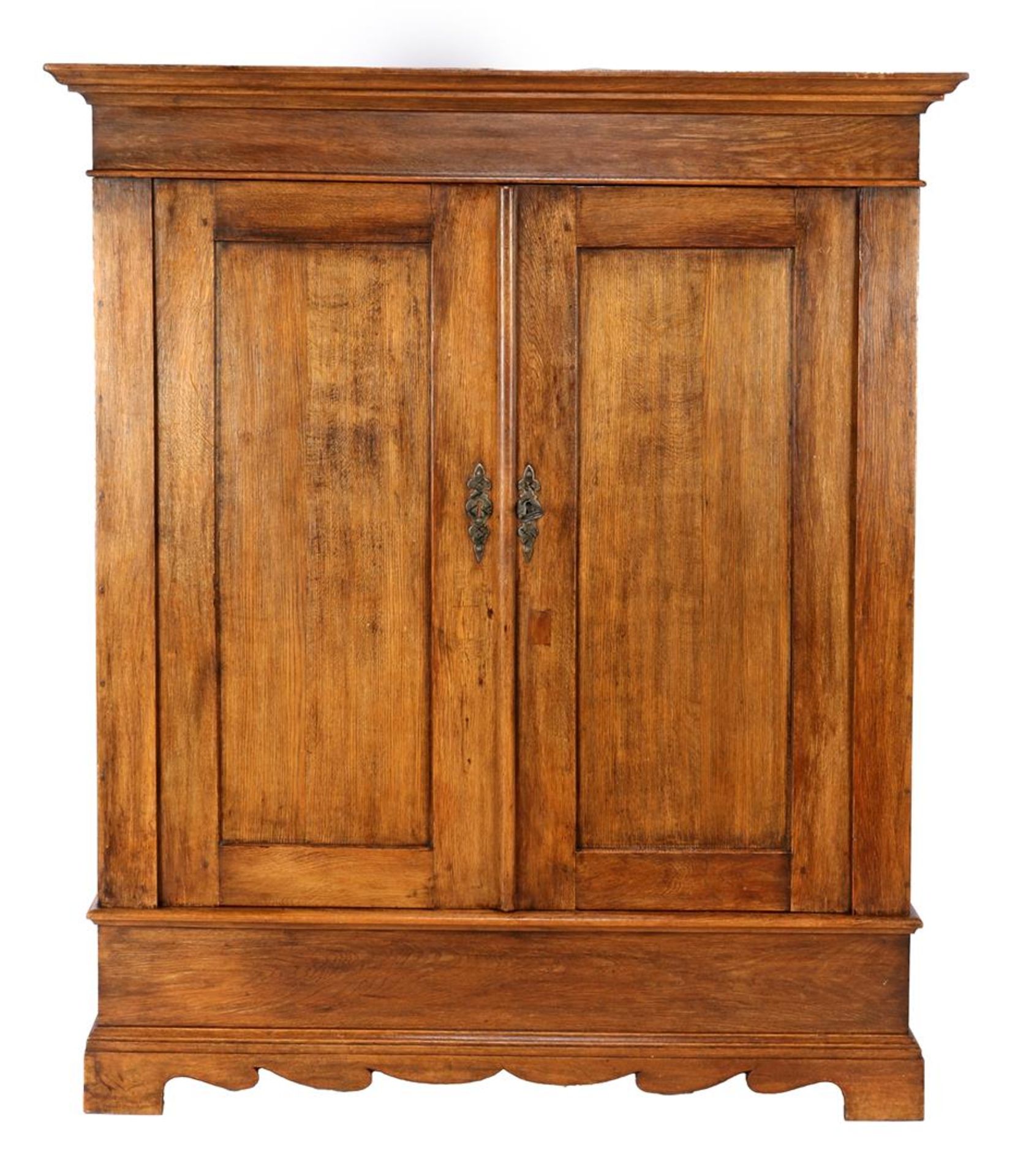 Solid oak 2-door bread cabinet