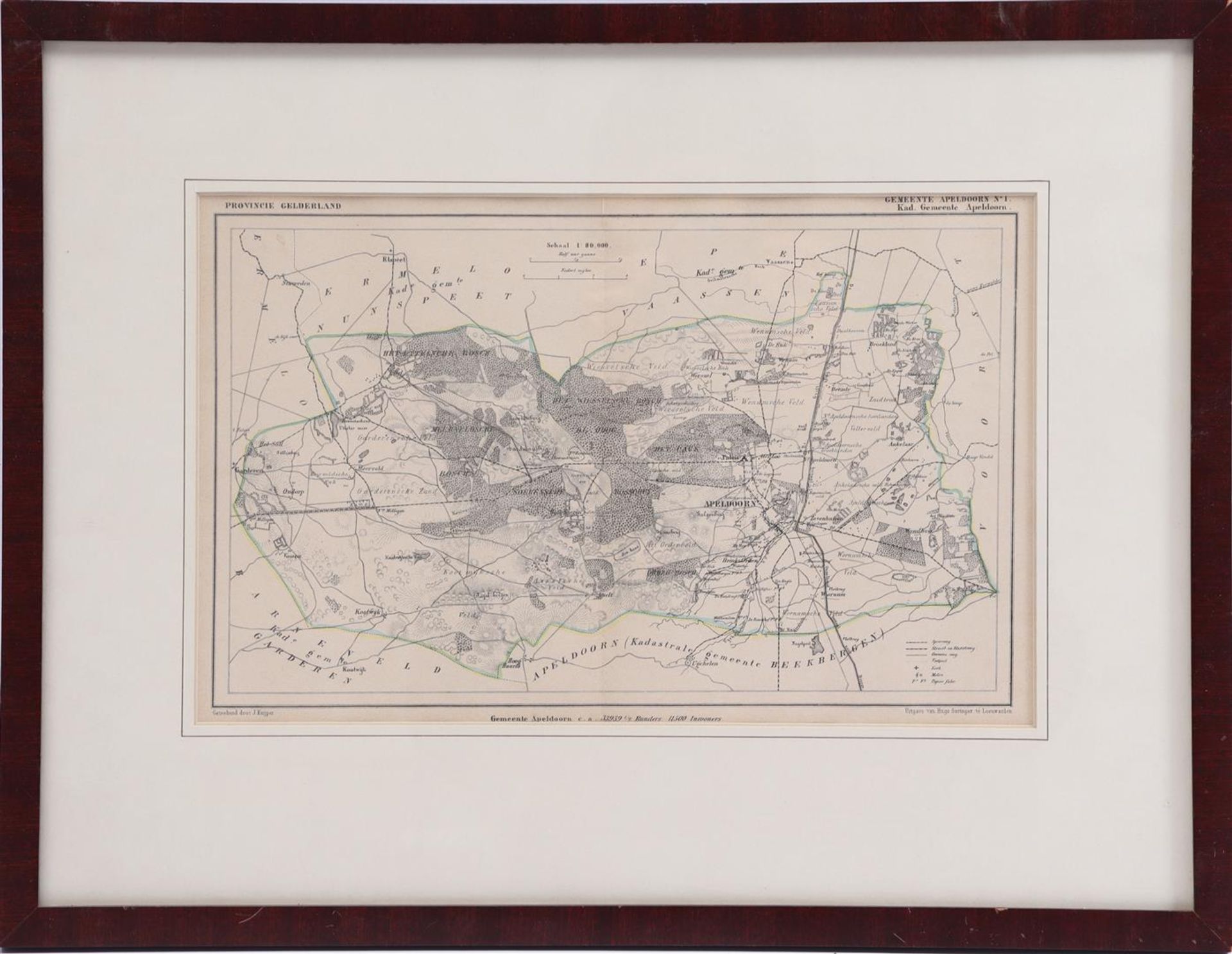 Topographic map Province of Gelderland