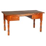 Teak desk with 2 drawers