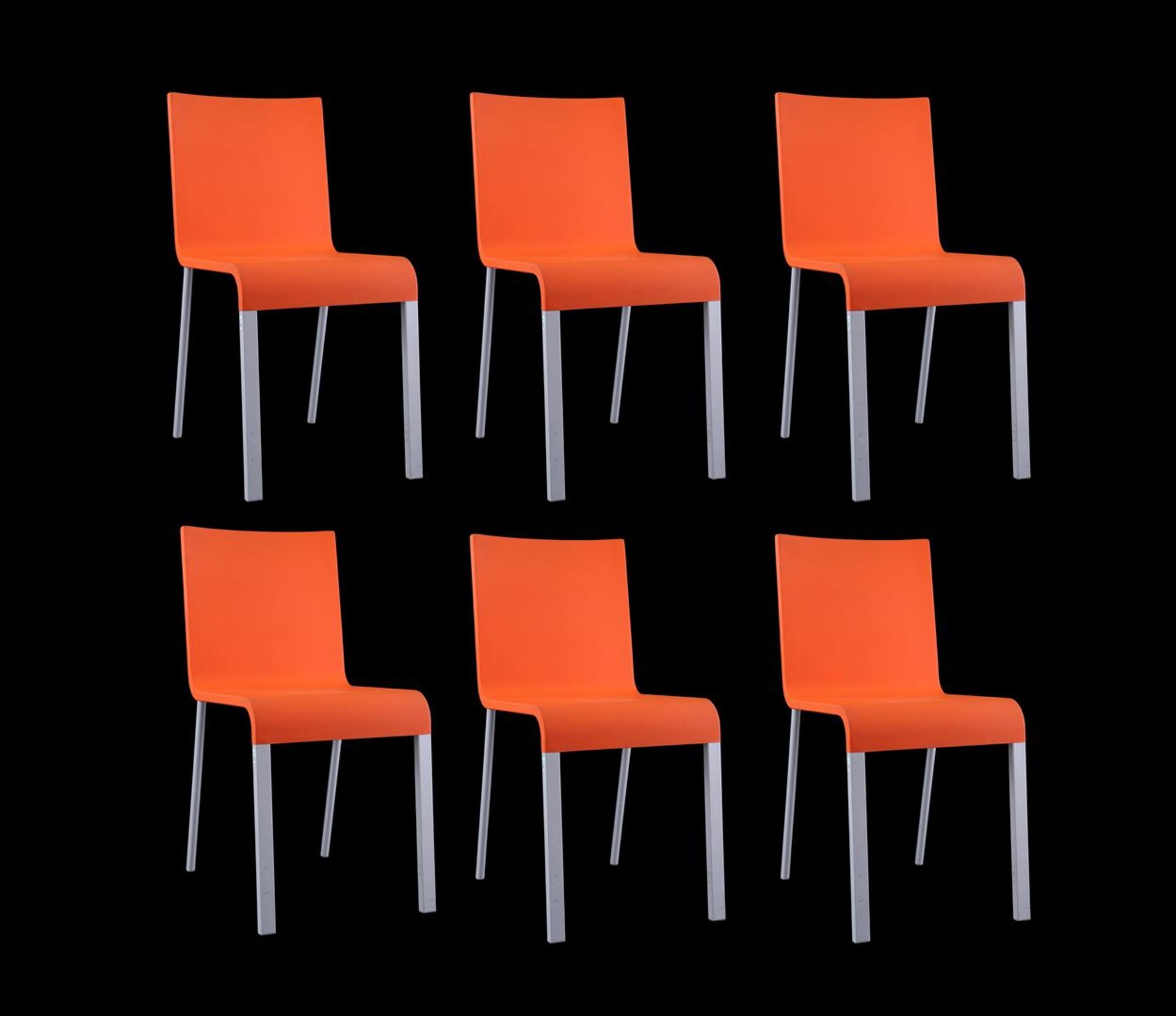 Maarten van Severen (1956-2005) 6 dining room chairs