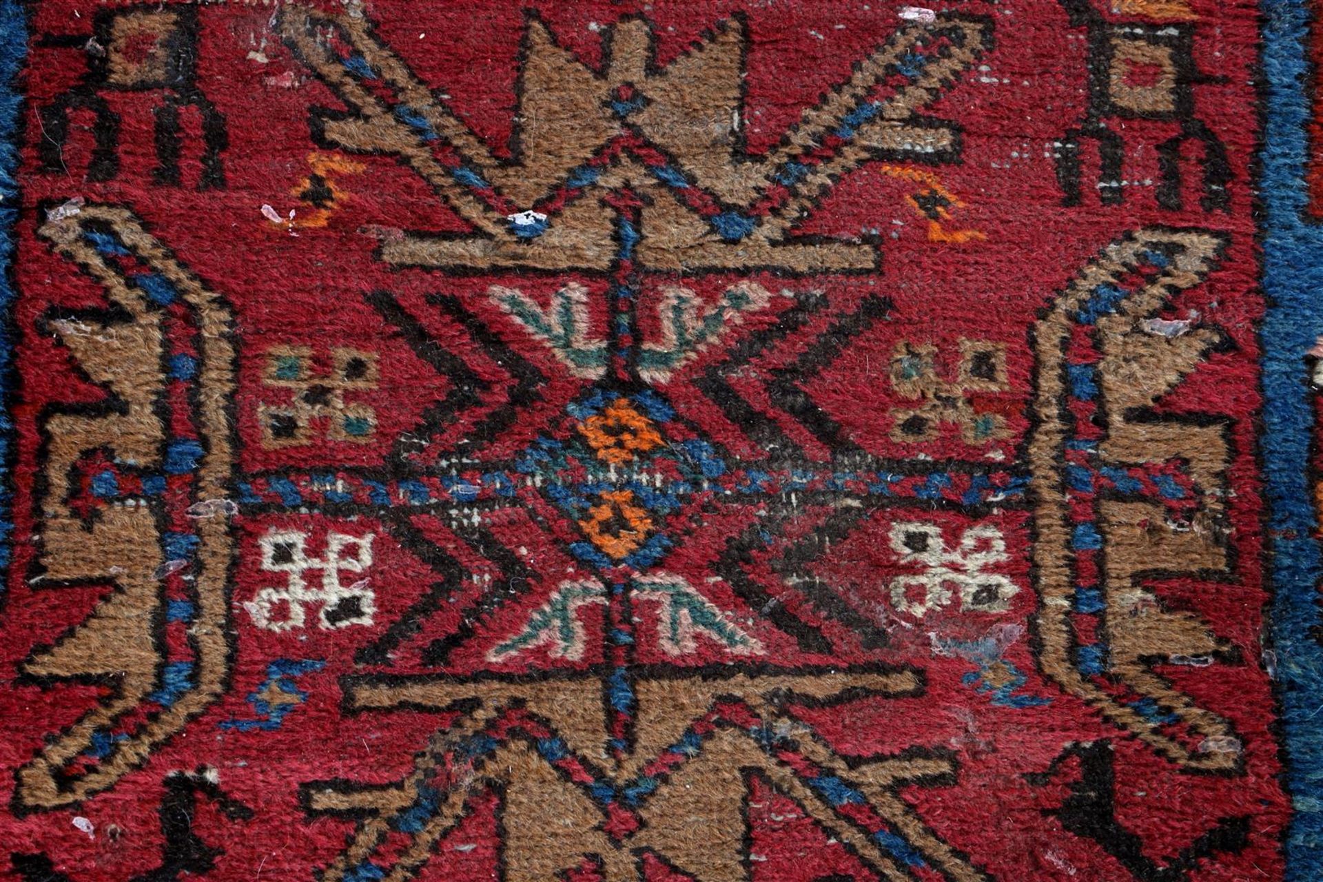 Hand-knotted wool runner with oriental decor, Heriz - Bild 5 aus 5