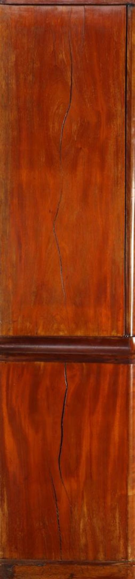 Mahogany veneer on oak Biedermeier cabinet - Image 2 of 2