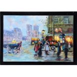 Unclearly signed, Cityscape of Paris