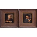 2 wall decorations after an old Dutch master