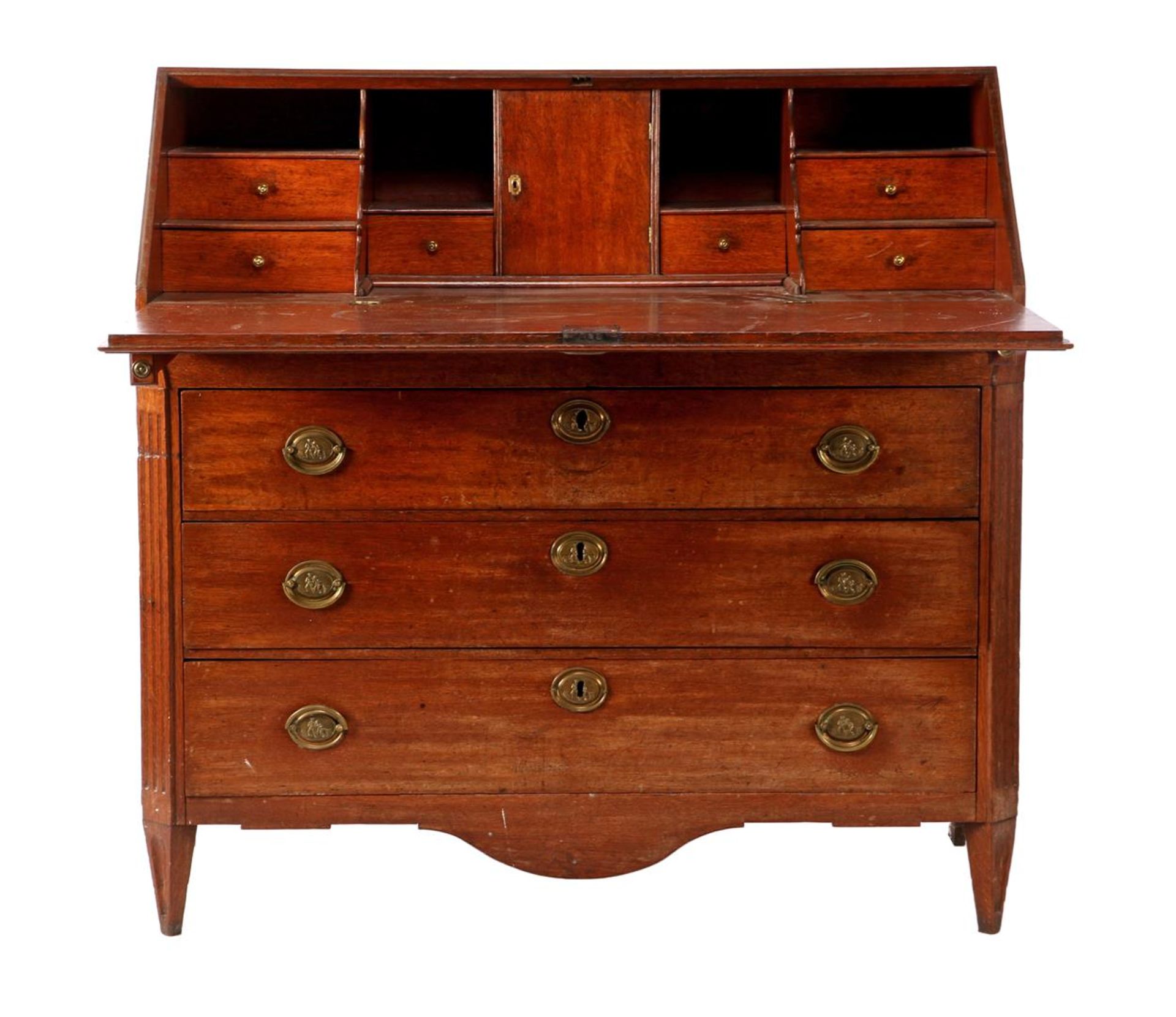 Oak Empire valve desk, approx. 1800