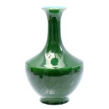 Green glazed porcelain vase, China