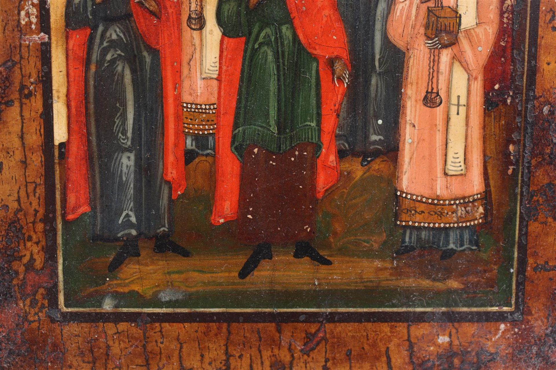 Icon depicting 7 different saints, Russia  - Bild 3 aus 4