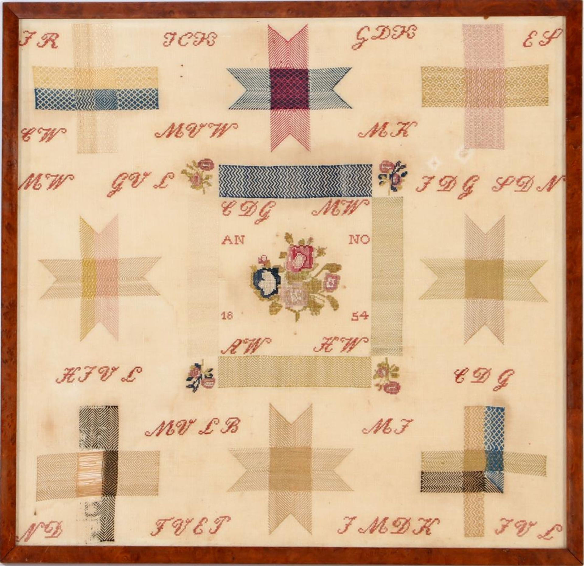 Sampler from 1854 - Bild 2 aus 2