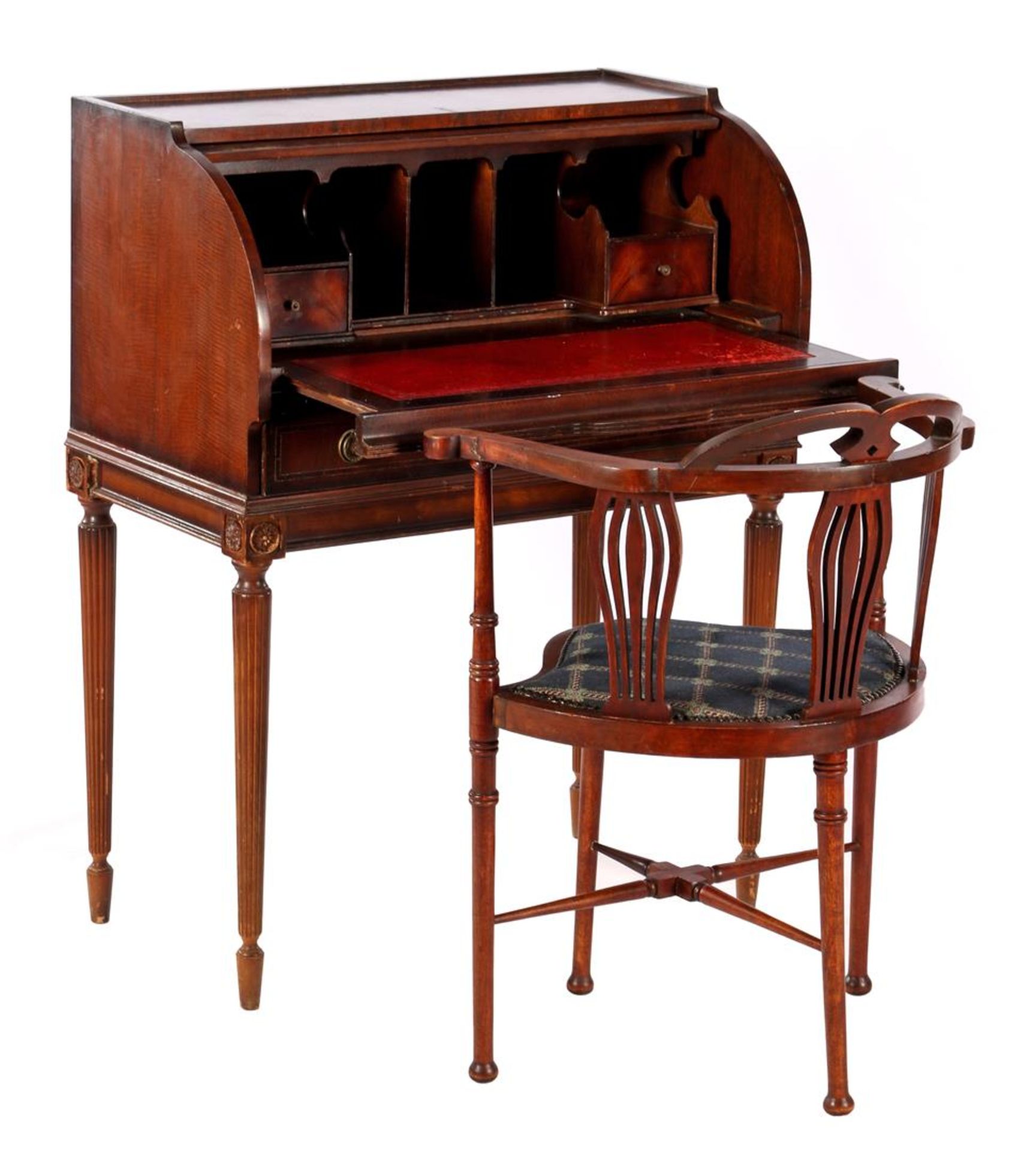 Mahogany veneer Louis Seize style ladies desk