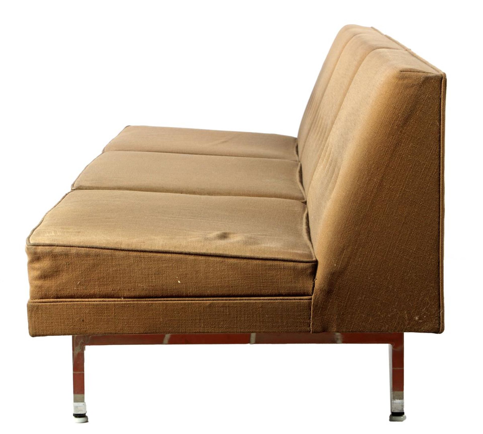 George Nelson (1908-1986) 3-seater army green upholstered sofa  - Bild 2 aus 4