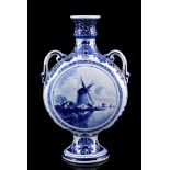 Porceleyne Fles Delft earthenware moon vase