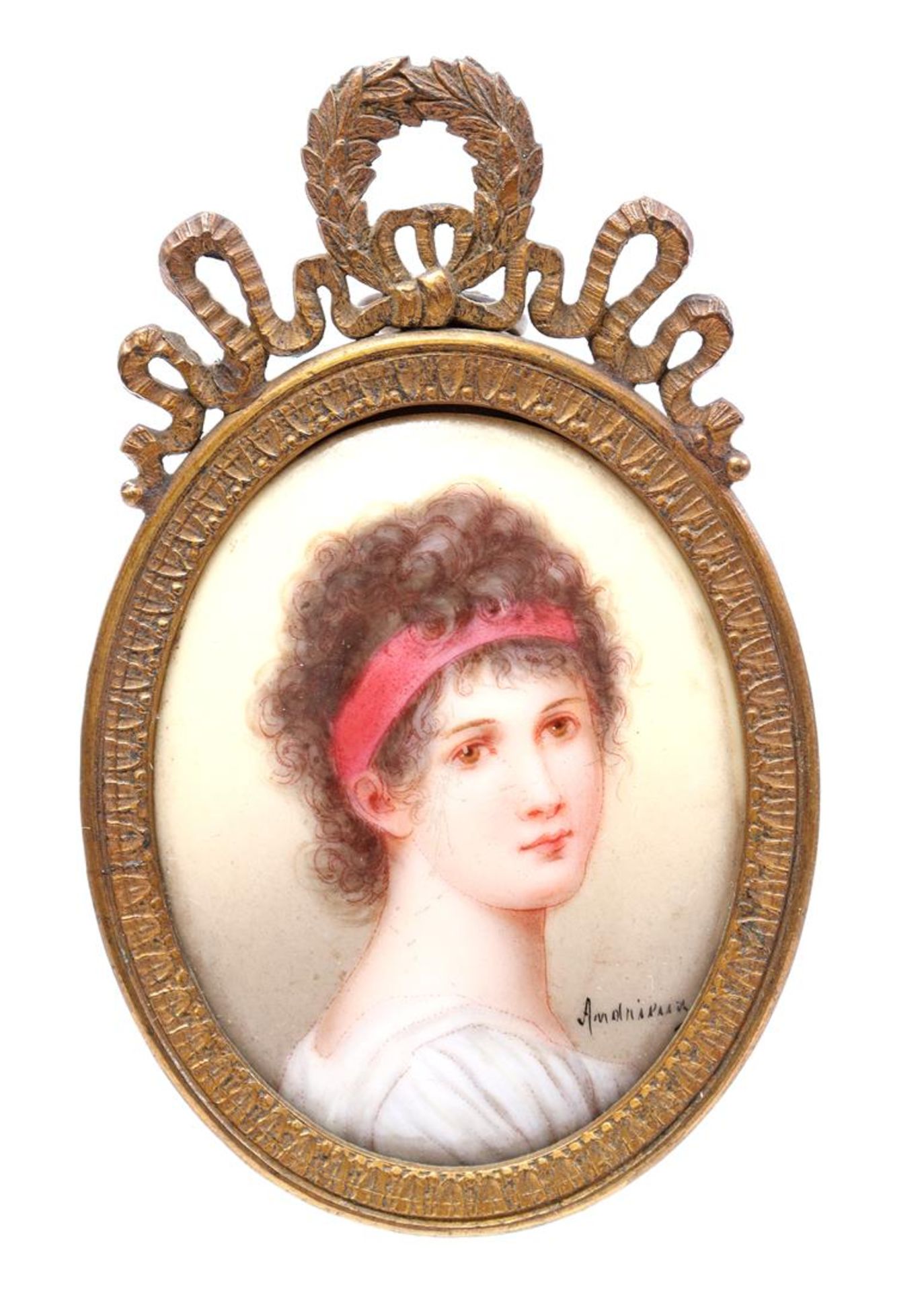 Oval portrait of Napoleon and Madame Récamier - Bild 2 aus 3