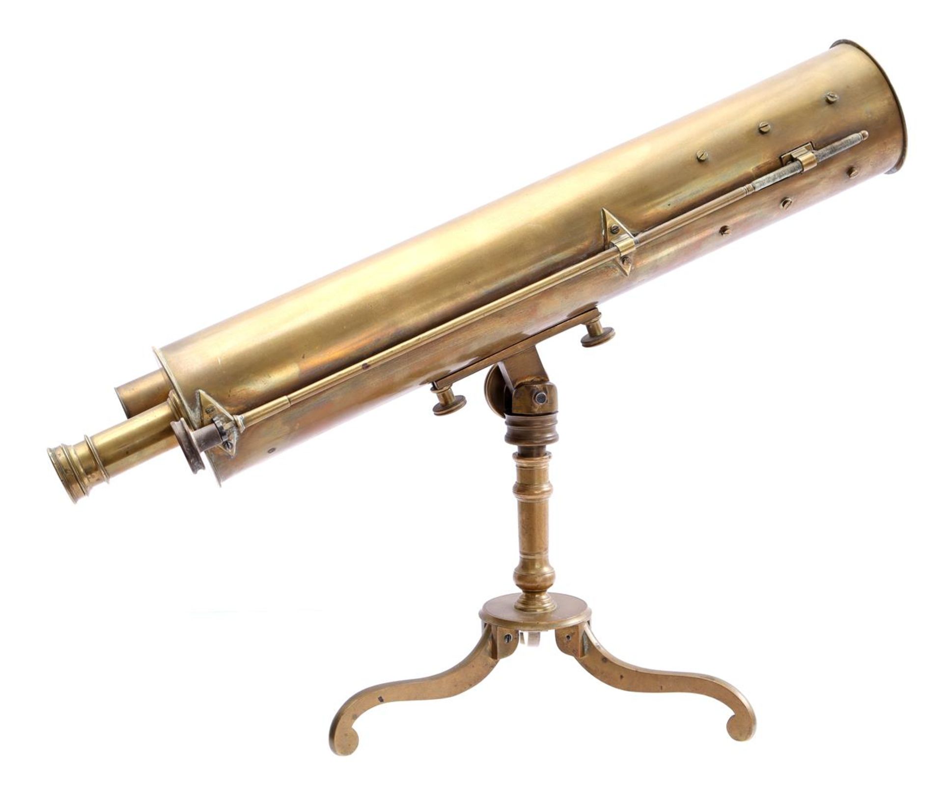Presumably Dolland London brass reflecting telescope - Image 3 of 5