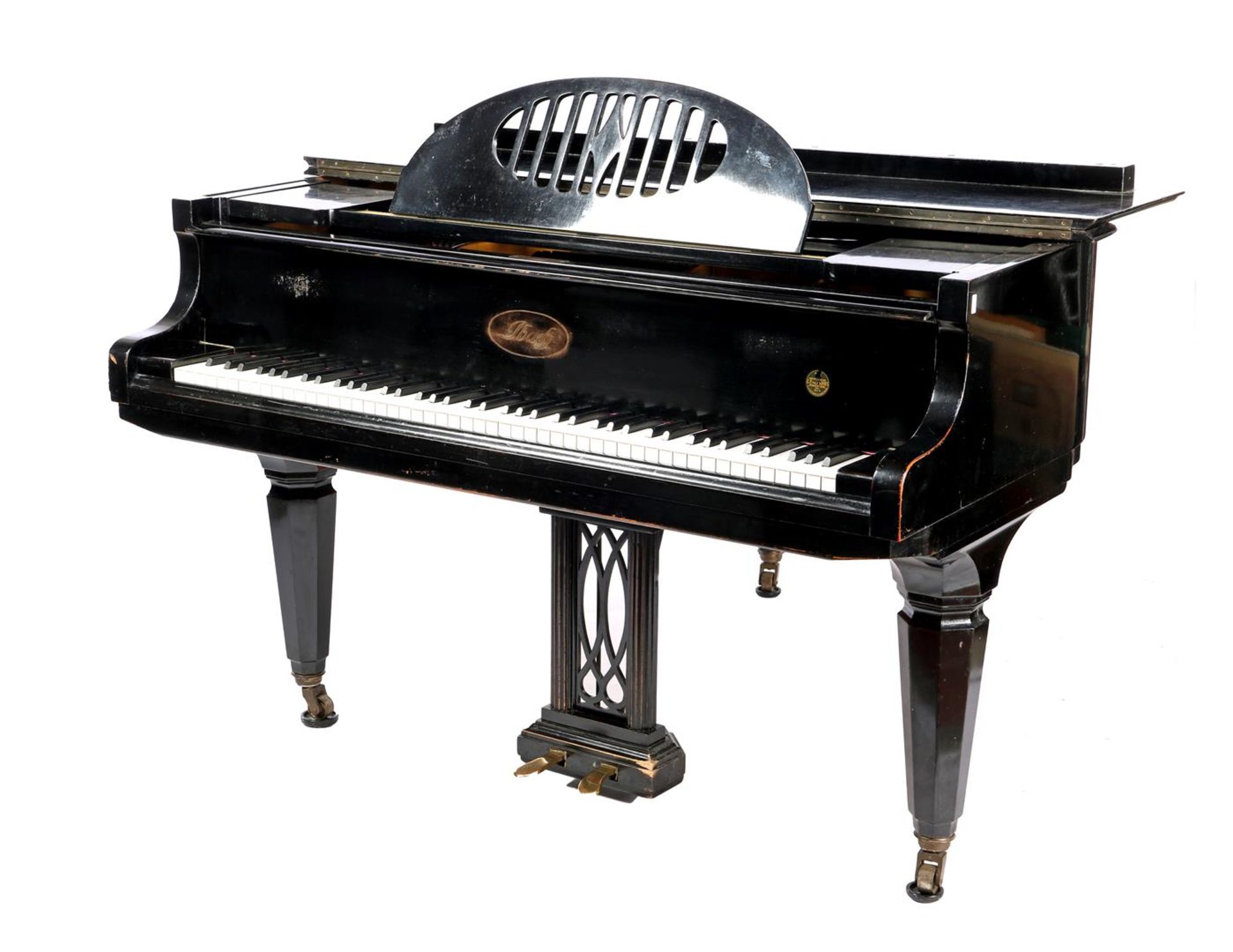 Piano / grand piano in black case, Rud Ibach Sohn - Bild 2 aus 6