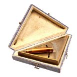 C. Lewert no. 4650 brass clinometer in case