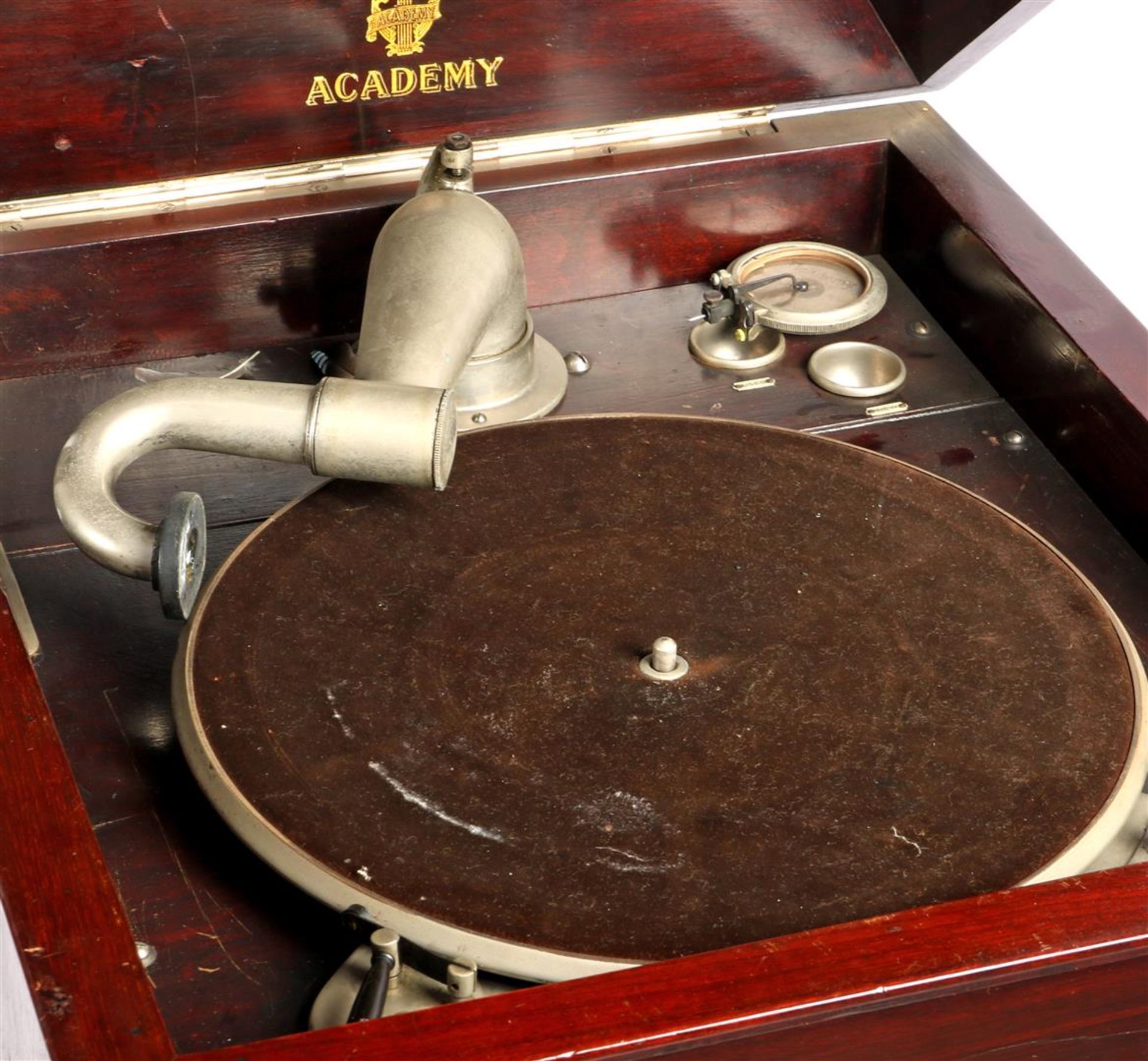 Academy gramophone in mahogany furniture - Bild 2 aus 2