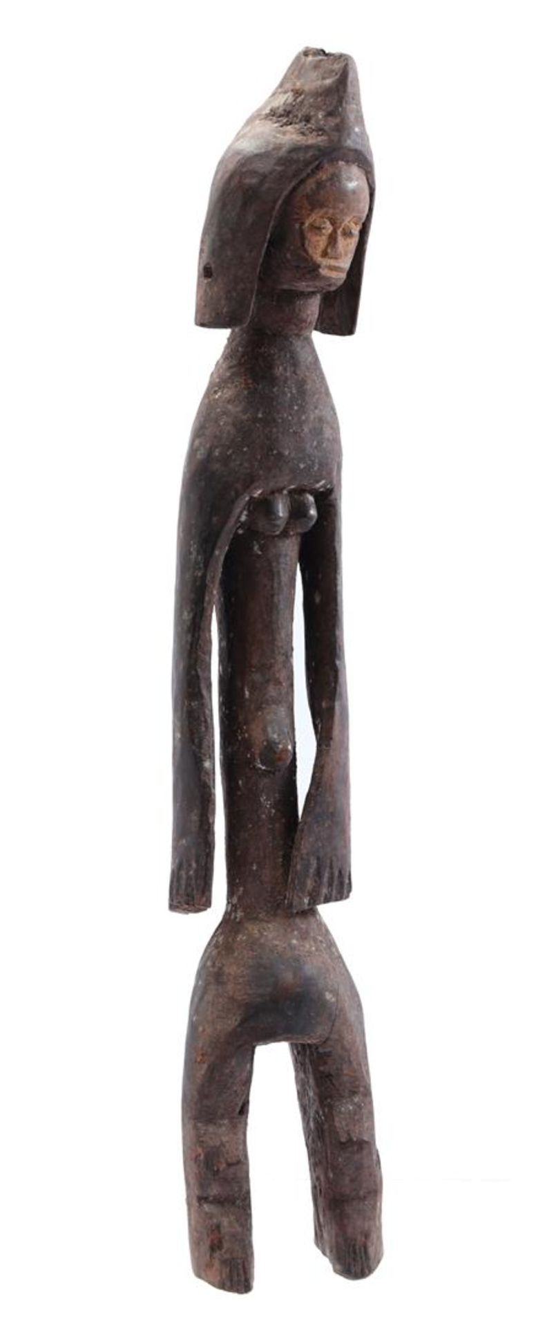 Wooden ceremonial statue of a woman