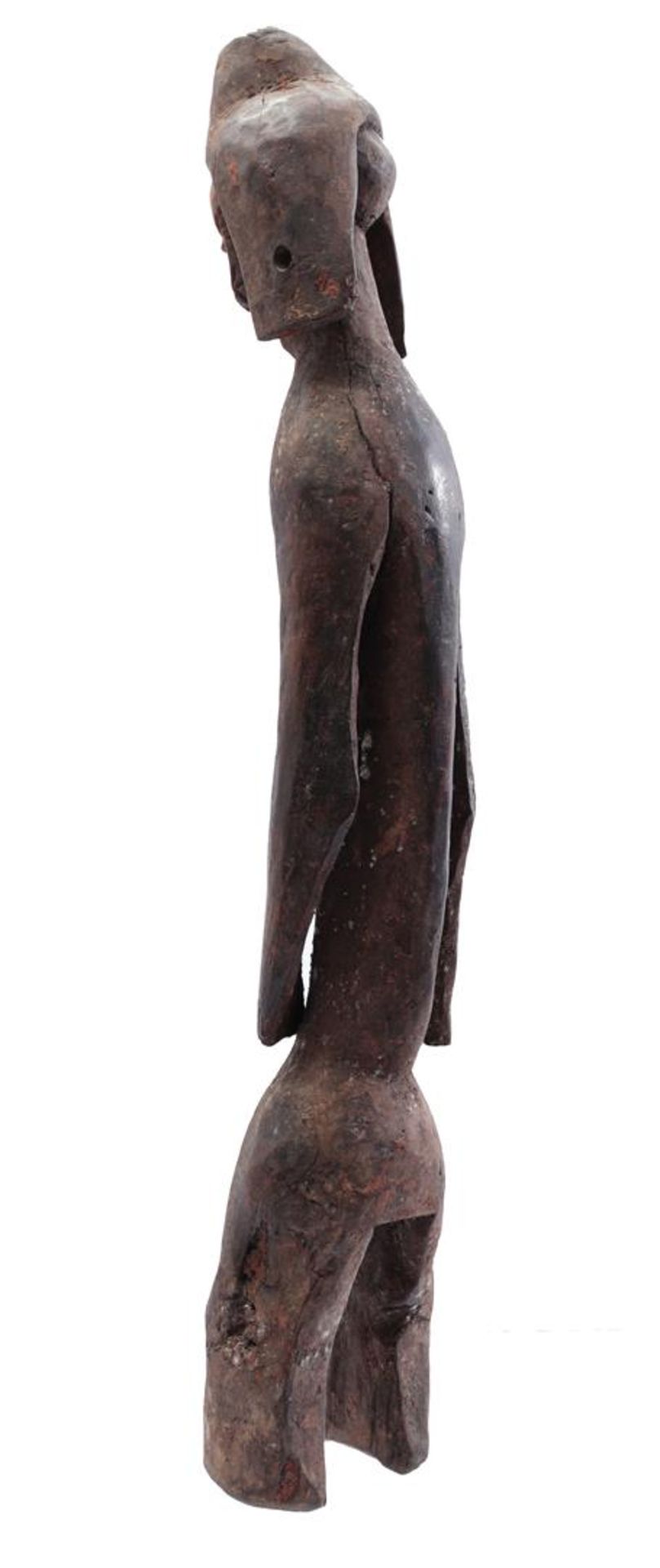 Wooden ceremonial statue of a woman - Image 3 of 5