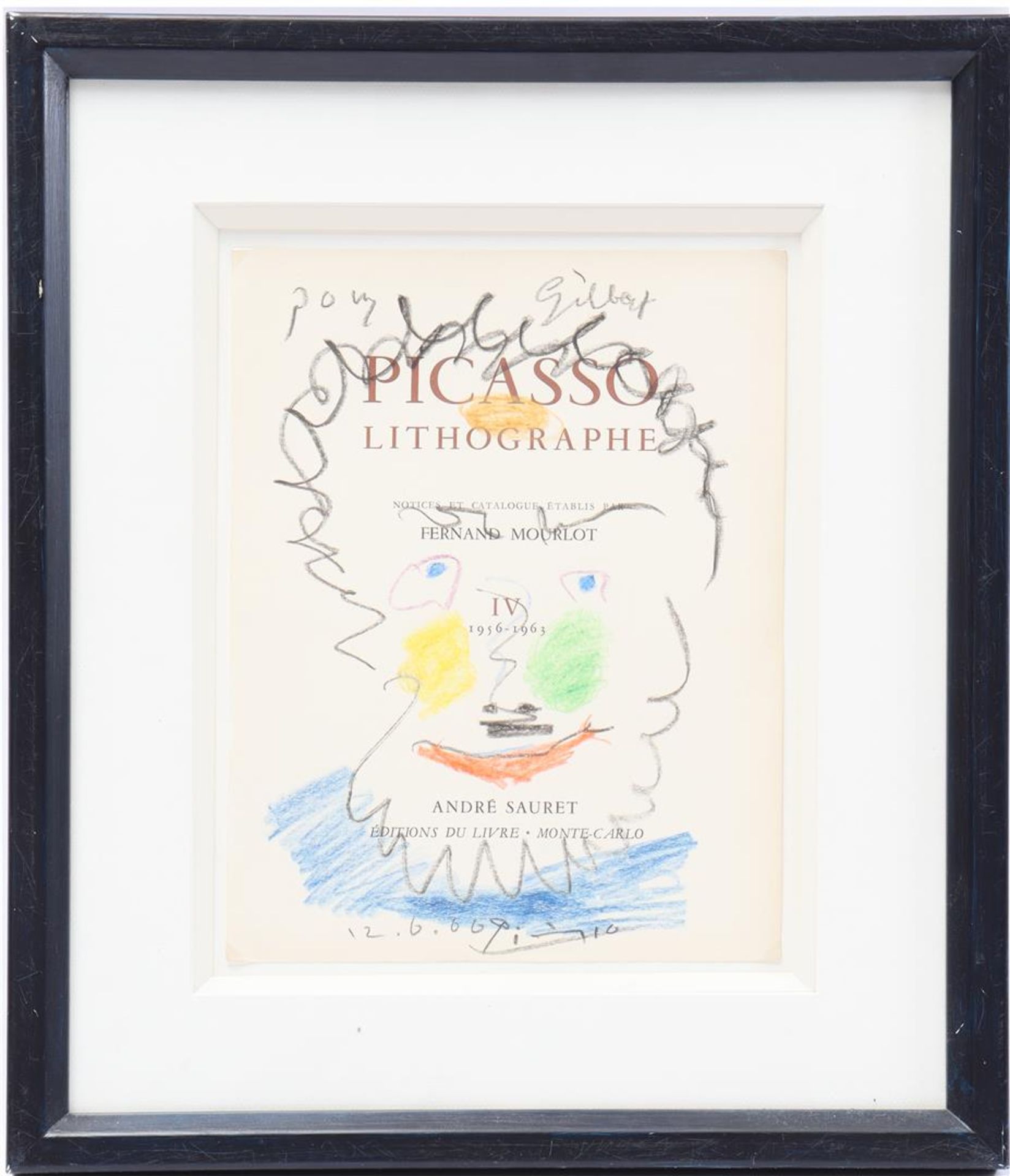 Picasso Lithograph in frame