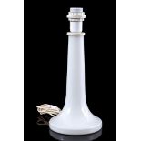 White glass table lamp