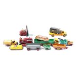 11 metal and tin toy cars