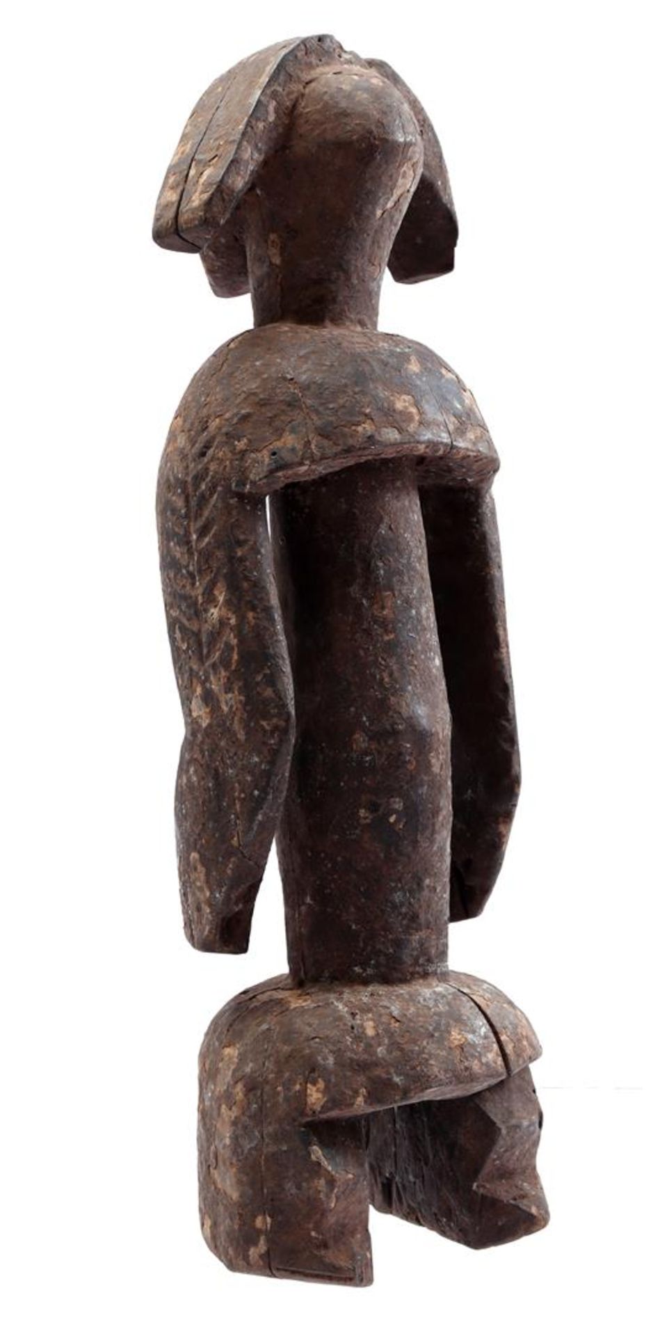 Wooden ceremonial statue of a woman, Mumuye - Image 3 of 4