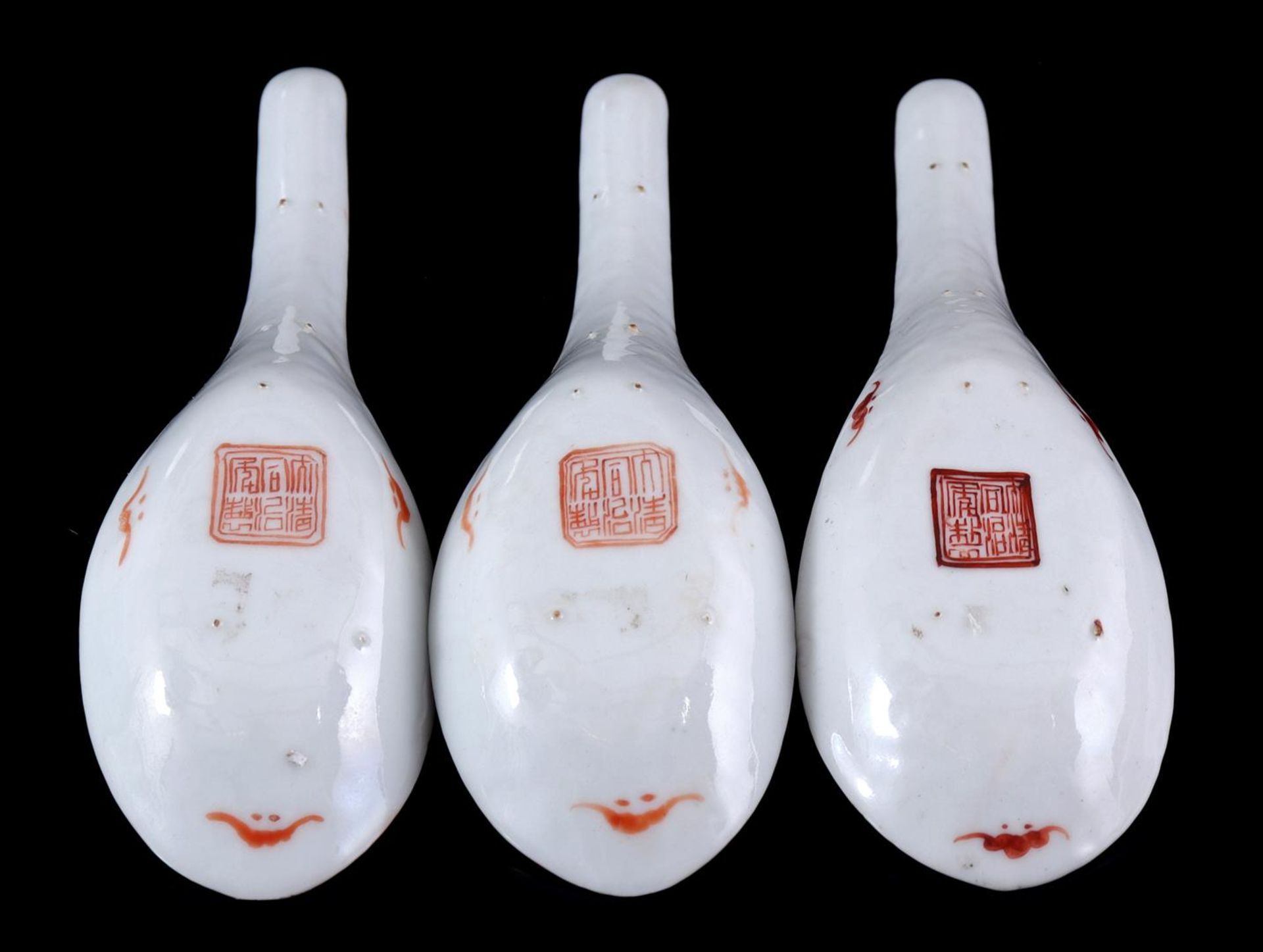 3 porcelain Famille Rose spoons  - Bild 5 aus 6