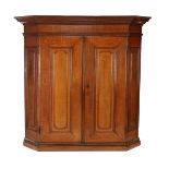 Oak 2 door cupboard with hanging area