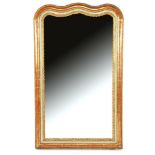 19th century facet cut mirror in a classic bar frame