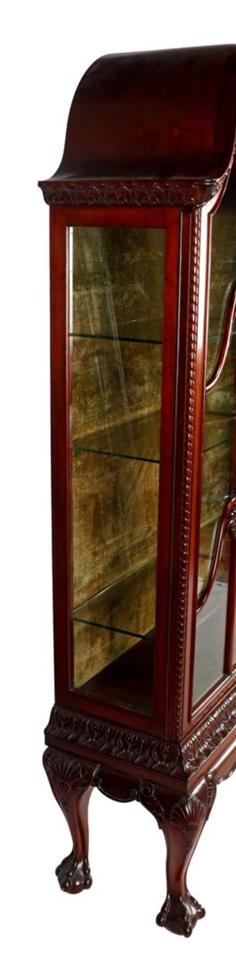 Walnut richly decorated 2-door display cabinet - Bild 3 aus 3