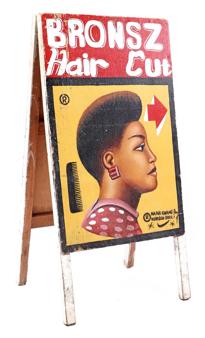 1960s advertising street sign of a hairdresser - Image 2 of 2