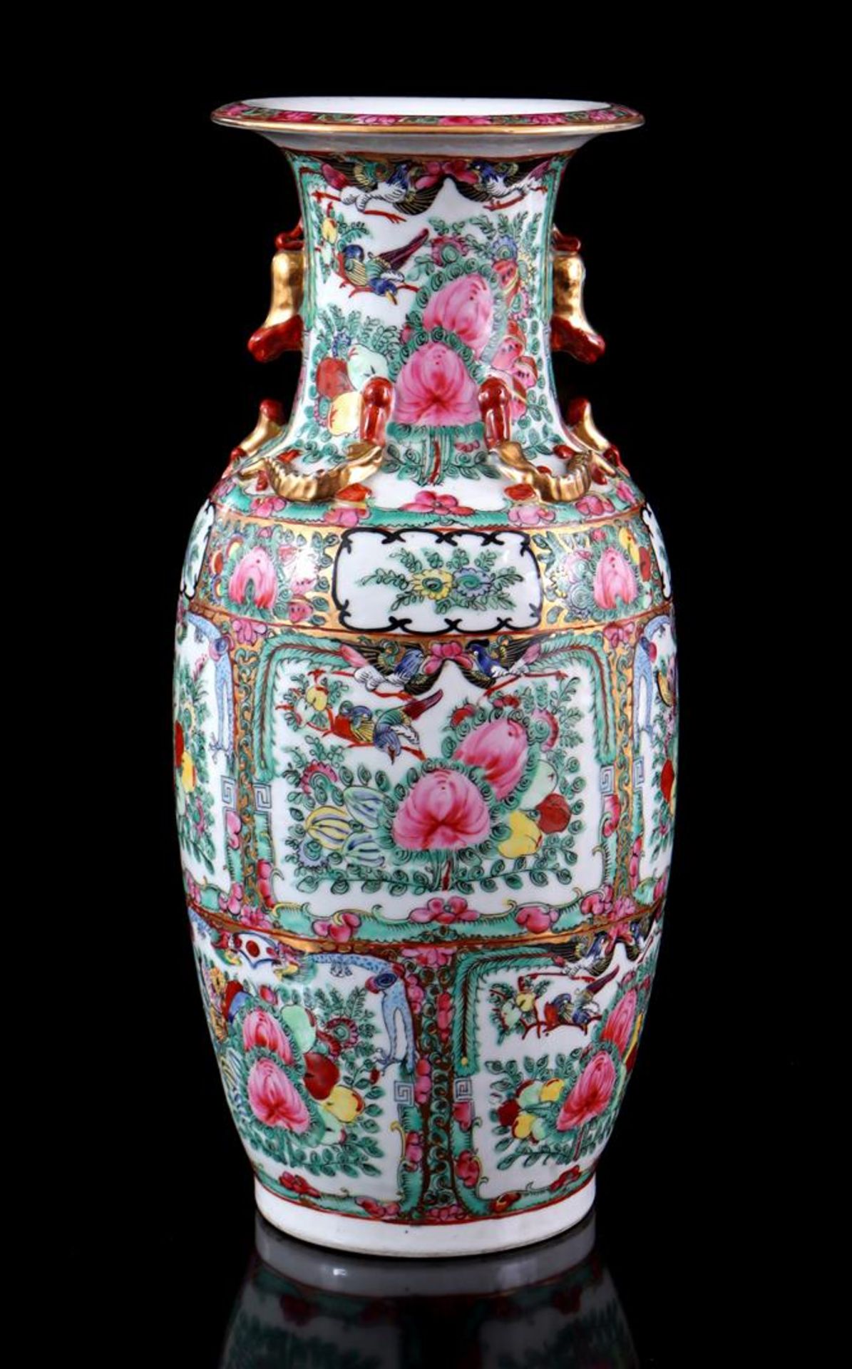 Cantonese porcelain vase