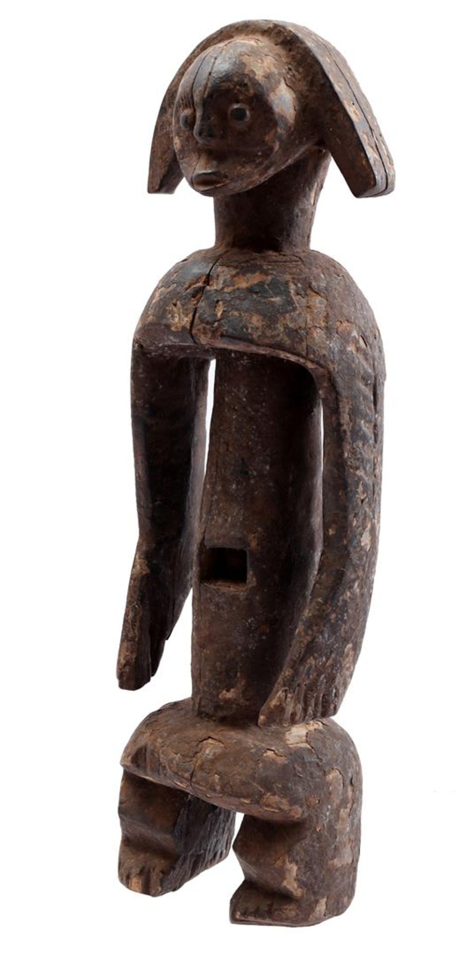 Wooden ceremonial statue of a woman, Mumuye - Image 4 of 4